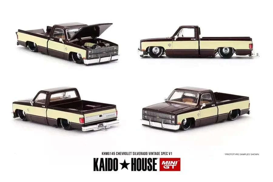Kaido House x MINI GT Chevrolet Silverado Vintage Spec V1 — KHMG145
