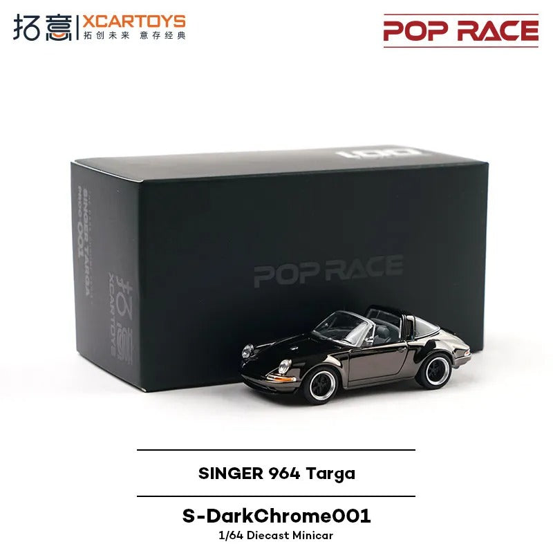 XCARTOYS Singer 964 Targa S — Dark Chrome