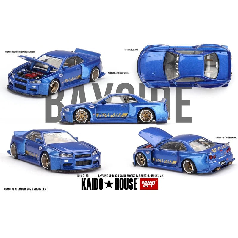 Kaido House Skyline GT‑R (R34) Kaido Works V2 – Blue (KHMG)
