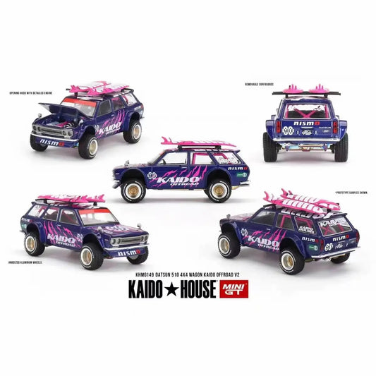 Kaido House x MINI GT Datsun 510 4x4 Wagon KAIDO Offroad V2 — KHMG149