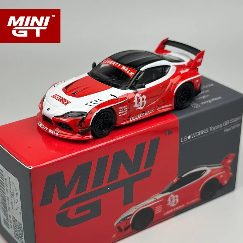 MiniGT LB★WORKS Toyota GR Supra – Red/White (MGT1103)