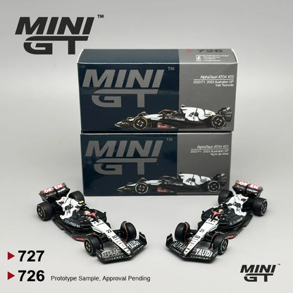 MiniGT AlphaTauri AT04 – Nyck de Vries #21 / Yuki Tsunoda #22 (MGT726 / MGT727)