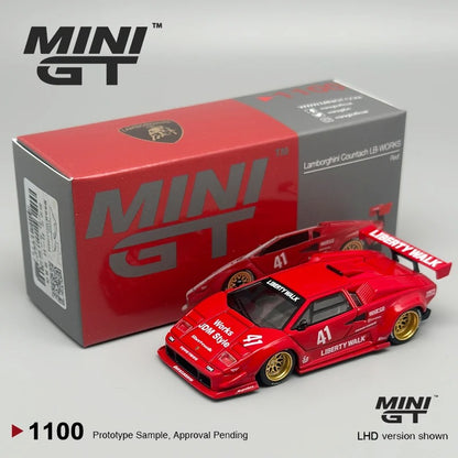 MiniGT Lamborghini Countach LB‑WORKS – Red (MGT1100)