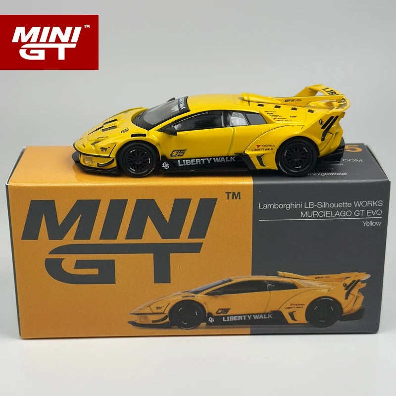 MiniGT LBWK Murciélago GT EVO – Yellow (MGT1135)