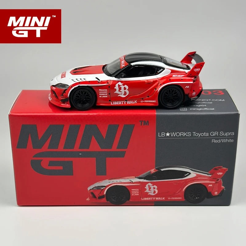 MiniGT LB★WORKS Toyota GR Supra – Red/White (MGT1103)