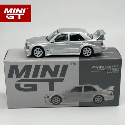 MINI GT Mercedes-Benz 190E 2.5-16 Evolution II — Astral Silver