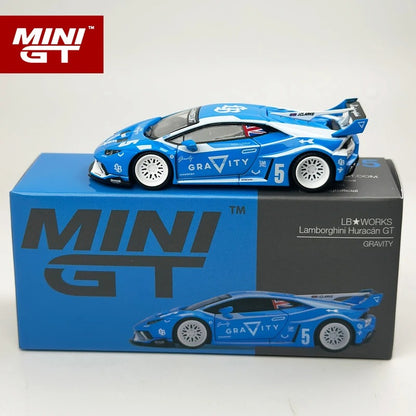 MiniGT LBWK Lamborghini Huracan GT GRAVITY – Blue/White (MGT1055)