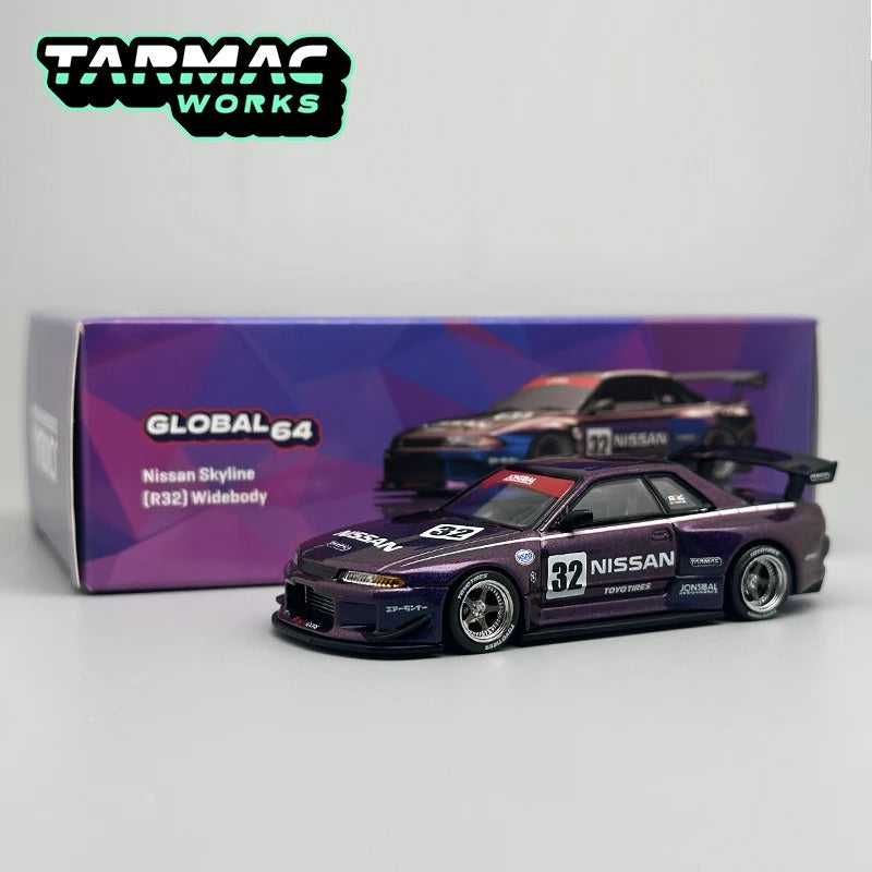 Tarmac Works Nissan Skyline R32 Widebody — Midnight Purple