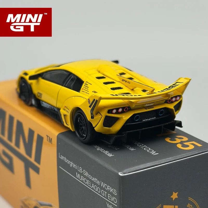 MiniGT LBWK Murciélago GT EVO – Yellow (MGT1135)
