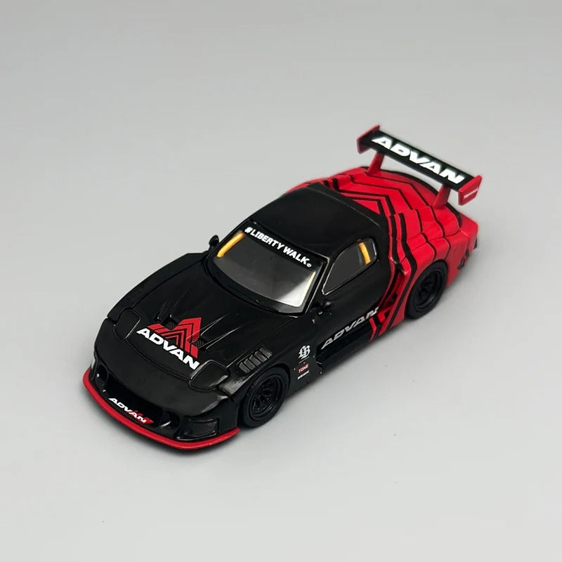 MiniGT Advan Mazda RX‑7 LB‑Super Silhouette – Black/Red (MGT983)