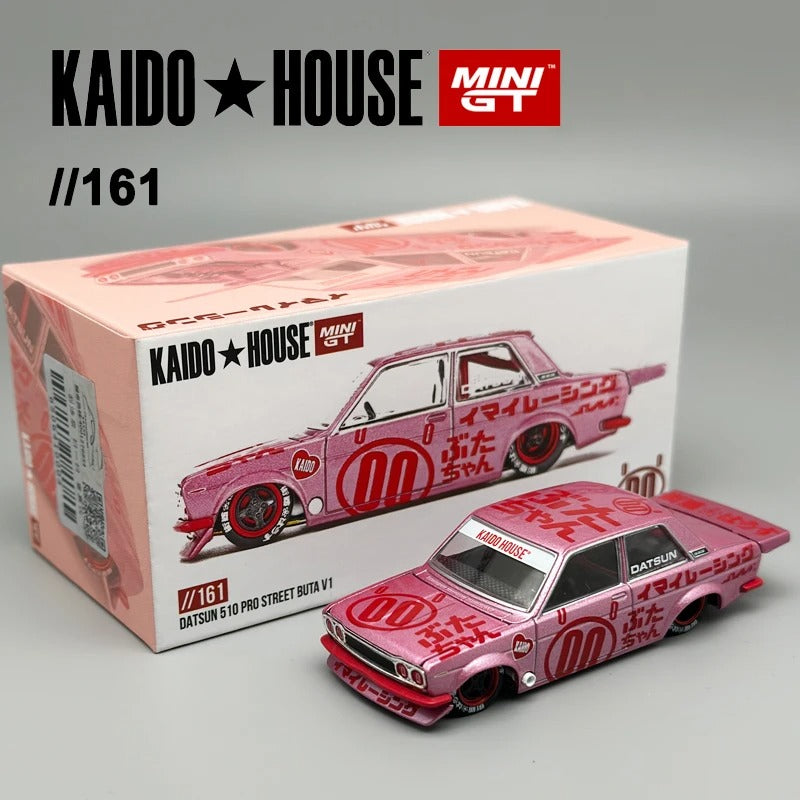 Kaido House x Mini GT Datsun 510 Pro Street – BUTA V1 (Pink)