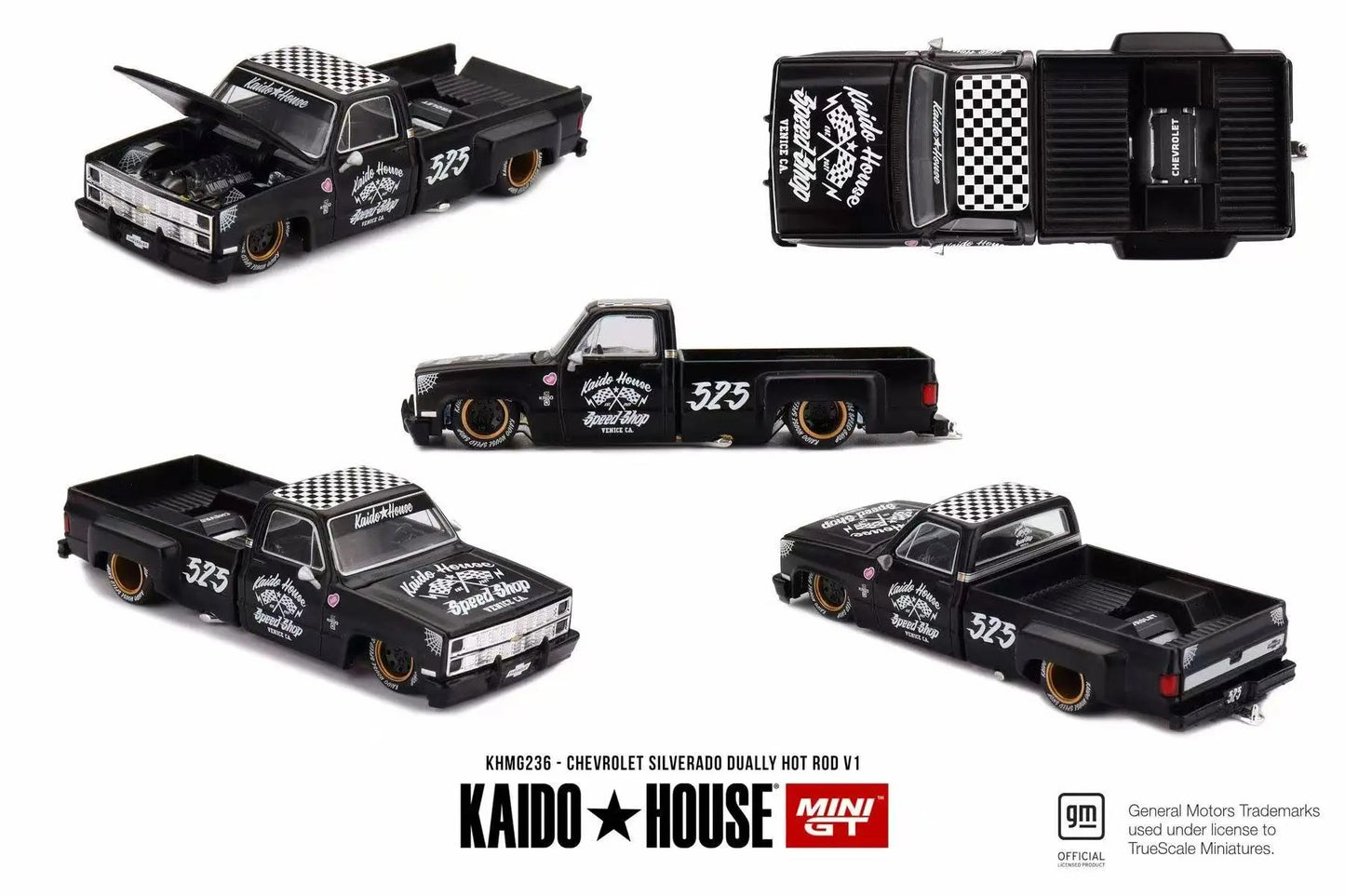 Kaido House x MINI GT Chevrolet Silverado Dually Hot Rod V1 — KHMG236