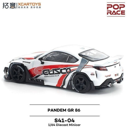 POP RACE Pandem Toyota GR86 CUSCO — Black & White