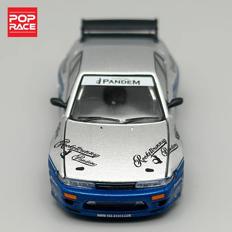 POPRACE Nissan Silvia S13 – Silver Blue (PR64‑264)