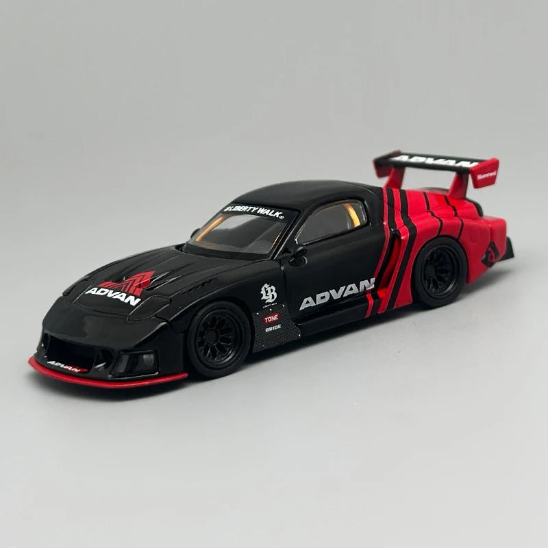 MiniGT Advan Mazda RX‑7 LB‑Super Silhouette – Black/Red (MGT983)
