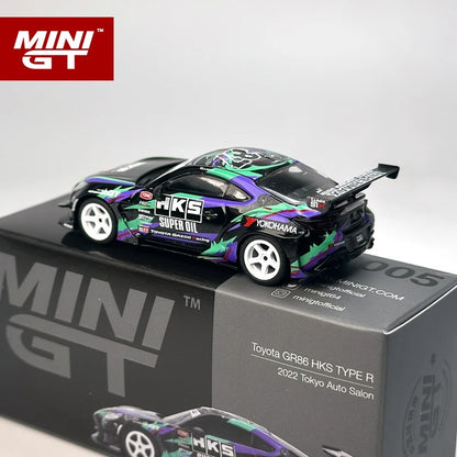 MiniGT Toyota GR86 HKS Type R – 2022 Tokyo Auto Salon (MGT)