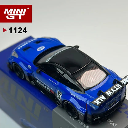 MiniGT LB‑Silhouette WORKS GT Nissan 35GT‑RR V2 – Blue (MGT1124)