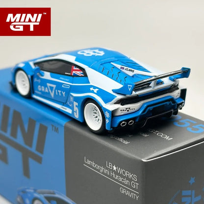 MiniGT LBWK Lamborghini Huracan GT GRAVITY – Blue/White (MGT1055)