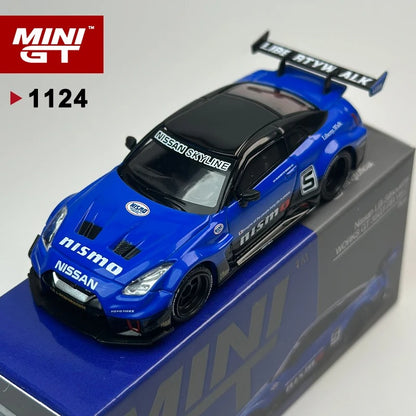 MiniGT LB‑Silhouette WORKS GT Nissan 35GT‑RR V2 – Blue (MGT1124)