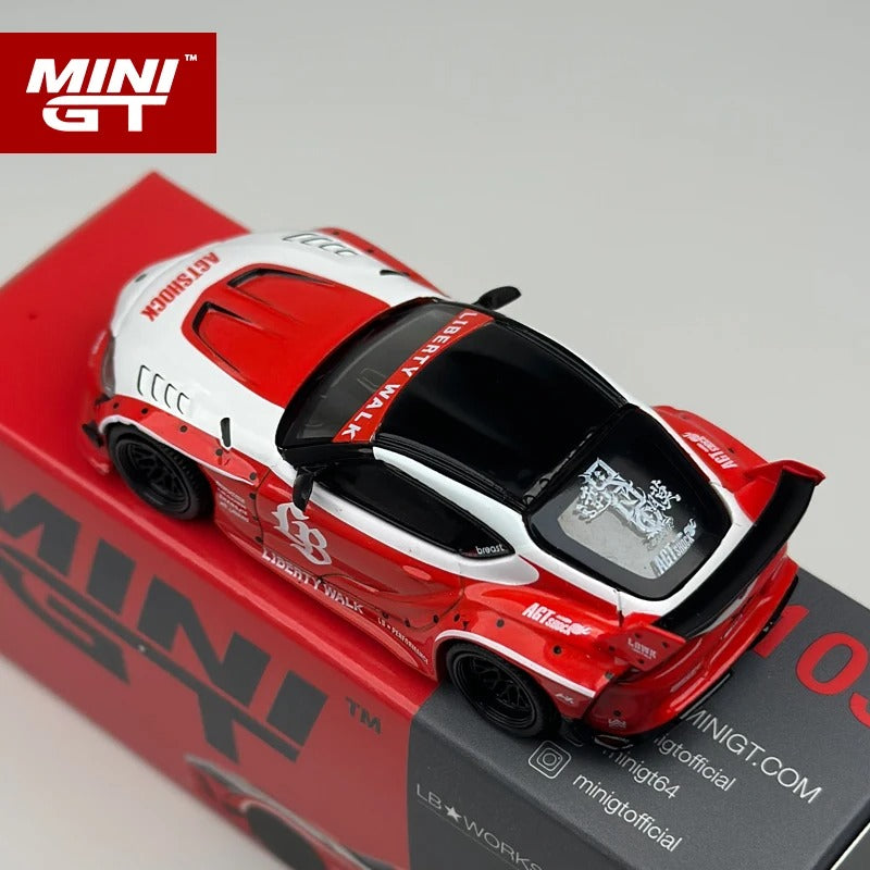 MiniGT LB★WORKS Toyota GR Supra – Red/White (MGT1103)