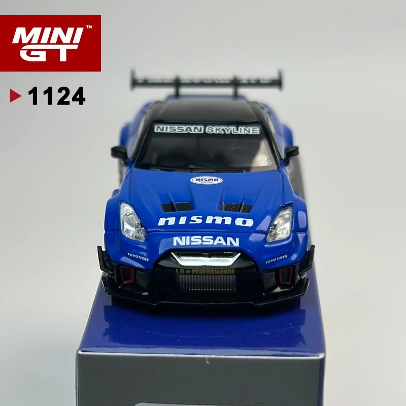 MiniGT LB‑Silhouette WORKS GT Nissan 35GT‑RR V2 – Blue (MGT1124)
