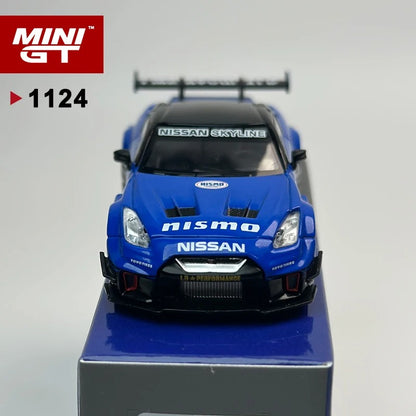 MiniGT LB‑Silhouette WORKS GT Nissan 35GT‑RR V2 – Blue (MGT1124)