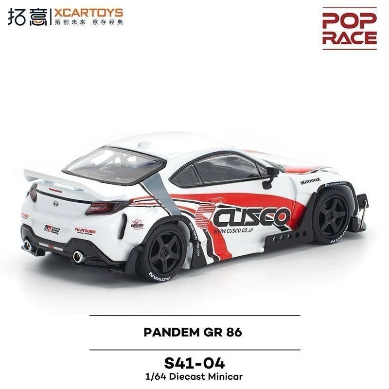 POP RACE Pandem Toyota GR86 CUSCO — Black & White