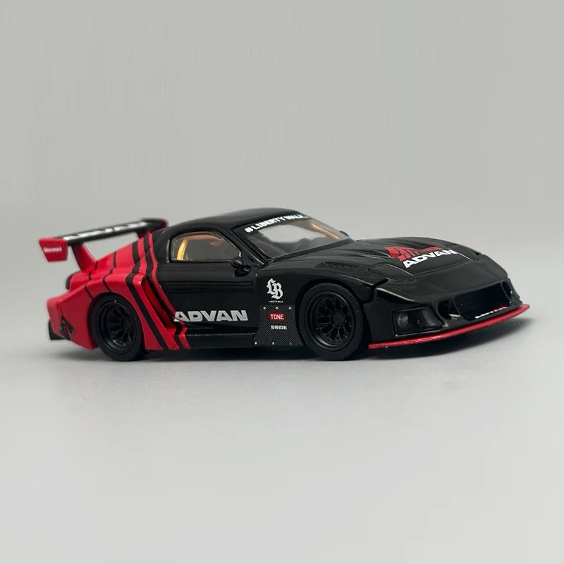 MiniGT Advan Mazda RX‑7 LB‑Super Silhouette – Black/Red (MGT983)