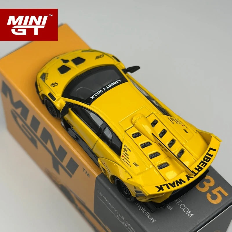 MiniGT LBWK Murciélago GT EVO – Yellow (MGT1135)