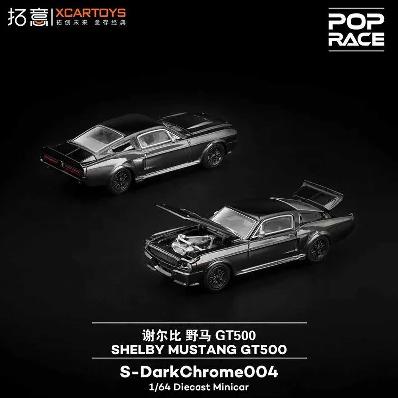 XCARTOYS 1967 Shelby Mustang GT500 — Dark Chrome