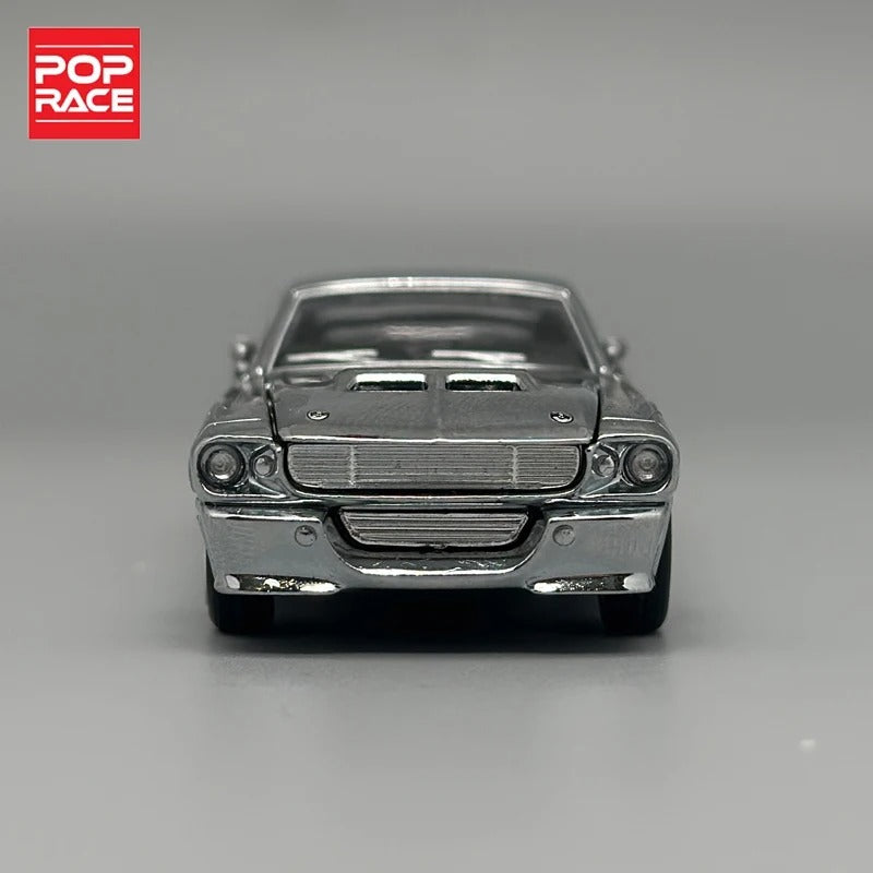 POPRACE Ford Mustang GT500 – Chrome Silver (PR64‑312)