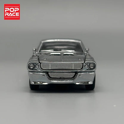 POPRACE Ford Mustang GT500 – Chrome Silver (PR64‑312)