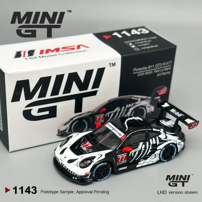 MiniGT Porsche 911 GT3 R #77 – AO Racing “Bone Dragon” (MGT1143)