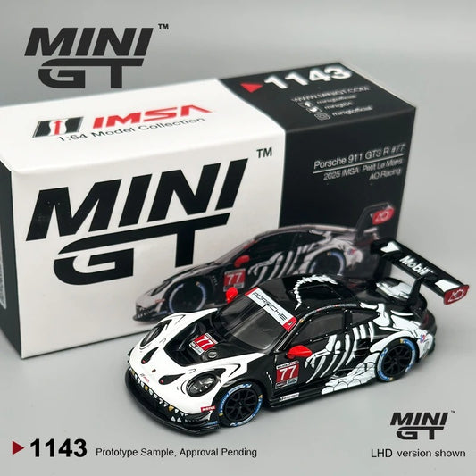 MiniGT Porsche 911 GT3 R #77 – AO Racing “Bone Dragon” (MGT1143)