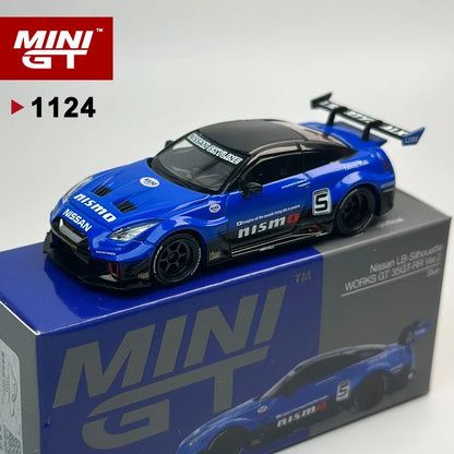 MiniGT LB‑Silhouette WORKS GT Nissan 35GT‑RR V2 – Blue (MGT1124)