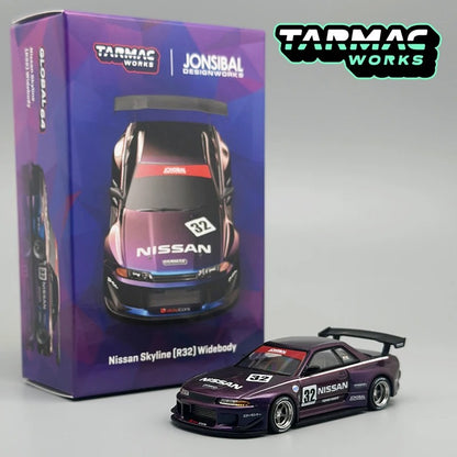Tarmac Works Nissan Skyline R32 Widebody — Midnight Purple