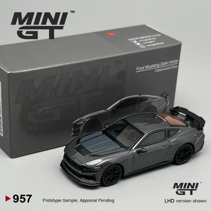 MiniGT Ford Mustang Dark Horse 2024 – Carbonized Gray (MGT957)