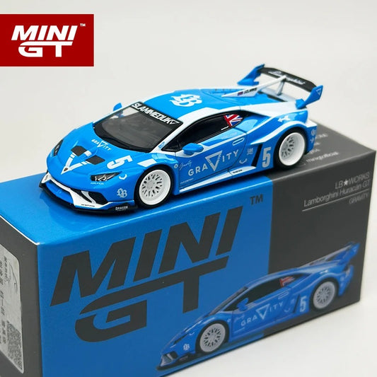 MiniGT LBWK Lamborghini Huracan GT GRAVITY – Blue/White (MGT1055)