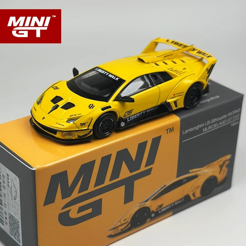 MiniGT LBWK Murciélago GT EVO – Yellow (MGT1135)