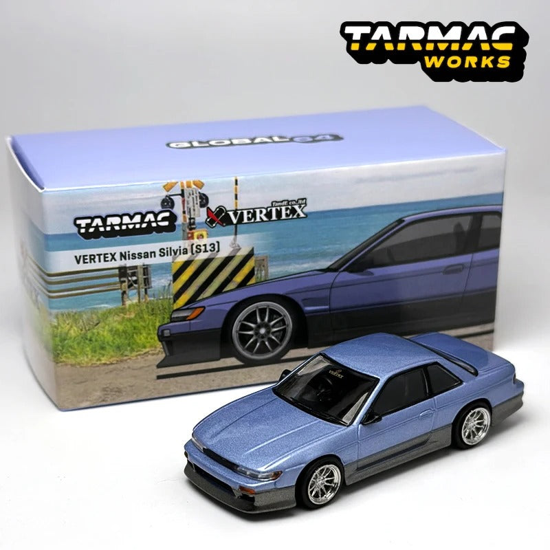 Tarmac Works VERTEX Nissan Silvia S13 — Blue