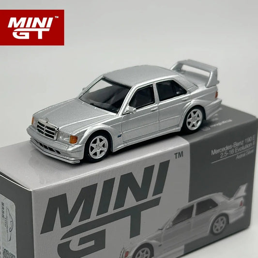MINI GT Mercedes-Benz 190E 2.5-16 Evolution II — Astral Silver